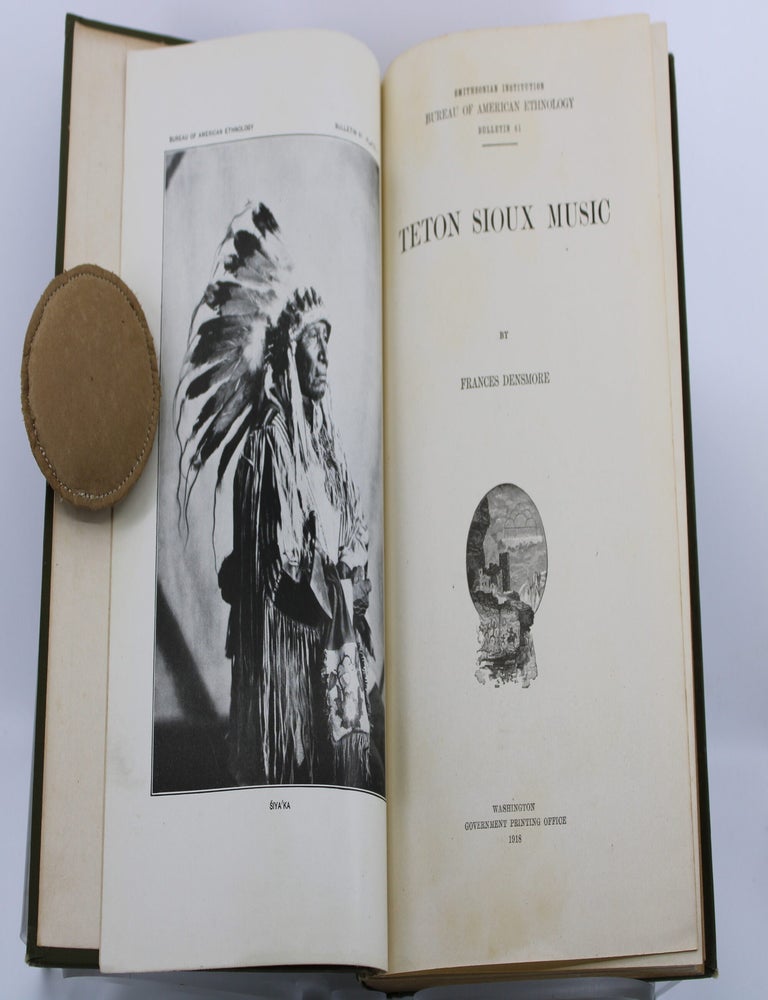 Item #107 TETON SIOUX MUSIC. Bureau of American Ethnology. Bulletin 61. Francis Densmore.