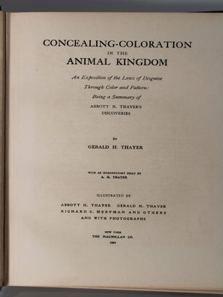 Concealing Coloration in the Animal Kingdom.