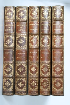 Item #149 Anecdotes of Painting in England. HORACE WALPOLE