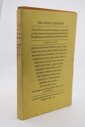 Item #164 The Poetry Quartos. ROBERT FROST