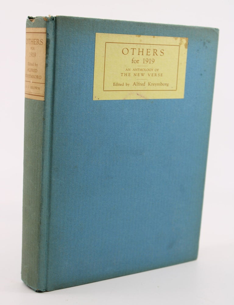 Item #167 Others. An Anthology of the New Verse (1919). ALFRED KREYMBORG.