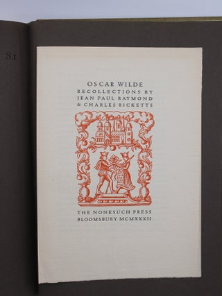 THE NONESUCH CENTURY. An Appraisal, a Personal Note and a Bibliography of the first Hundred books issued By the Press 1923-1934.