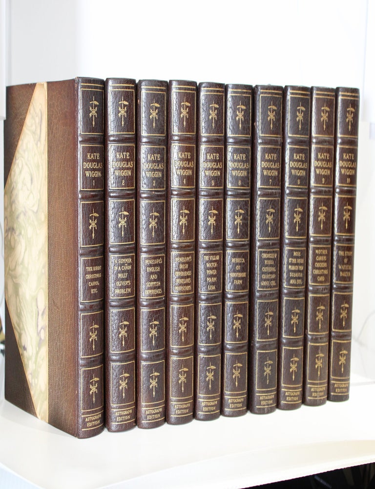 Item #196 The Writings of Kate Douglas Wiggin. KATE DOUGLAS WIGGIN.