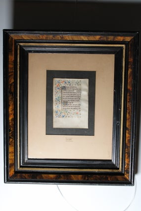 Item #228 ILLUMINATED MANUSCRIPT. SINGLE LEAF ON VELLUM. “REQUIEM ETERNAM. . .”