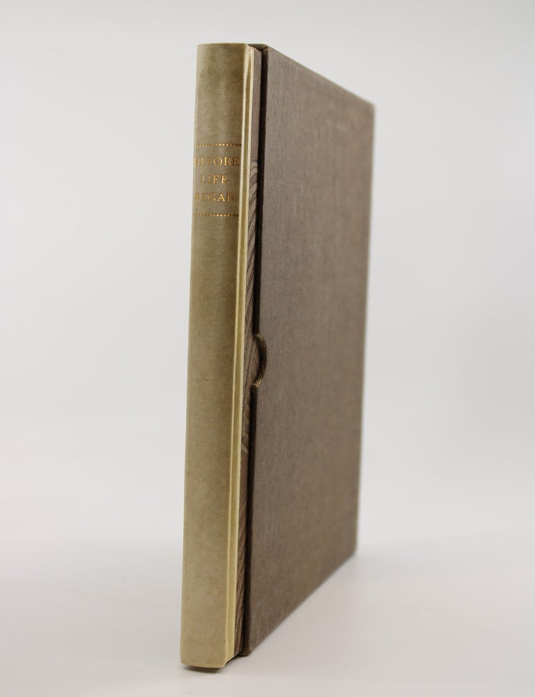 Item #235 Before Life Began. 1883-1923. DARD HUNTER.