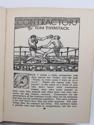 Architectonics. The Tales of Tom Thumbtack [i.e., Frederick Squires] Architect.