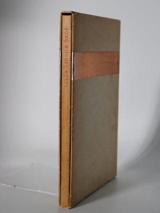 Item #246 Song Without Words. A Book of Engravings on Wood. LYND WARD