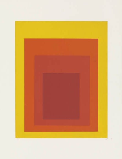 Item #4 Hommage au Carr&eacute;. JOSEF ALBERS.