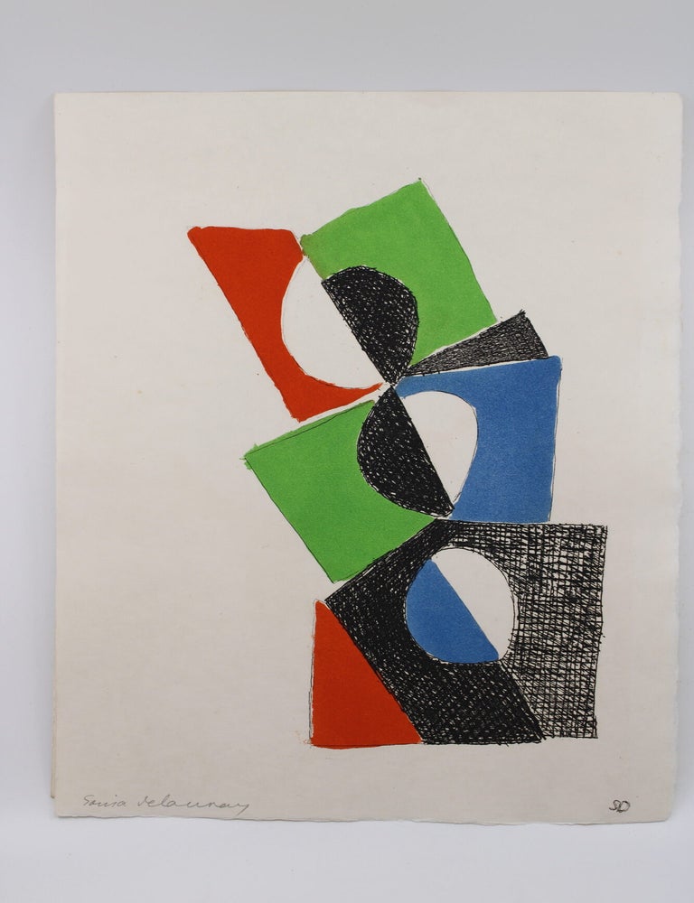 Item #43 Juste Present. SONIA DELAUNAY, Tristan Tzara.
