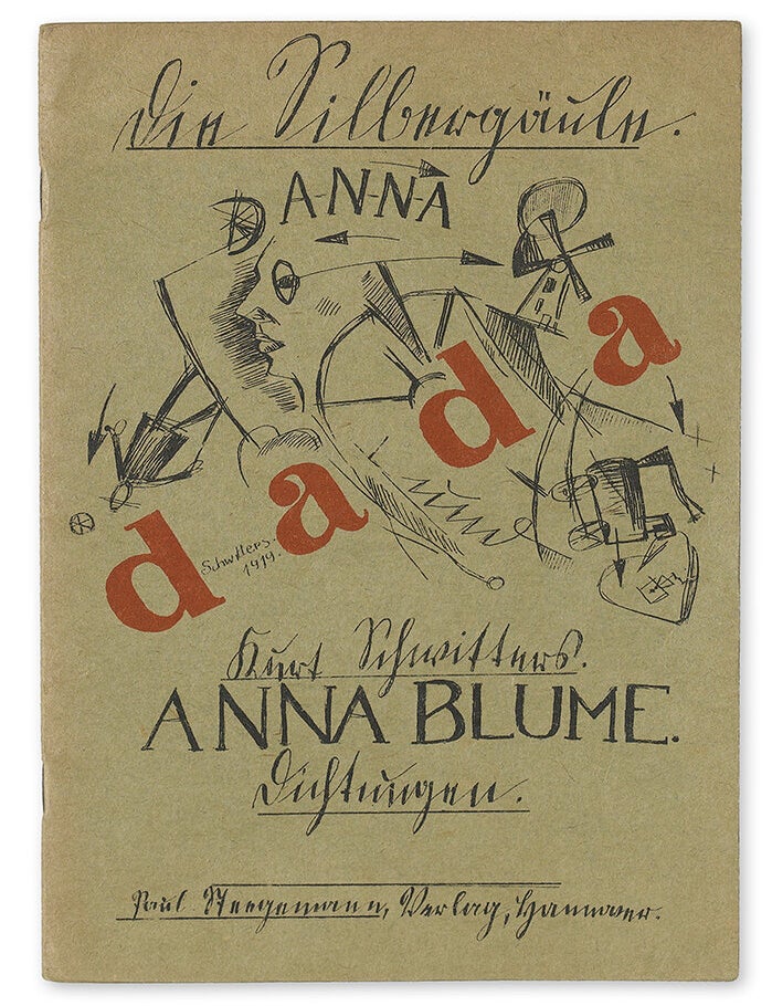 Item #61 Anna Blume. Dichtungen. Kurt Schwitters.