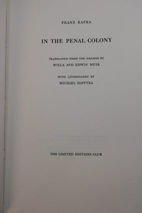 In The Penal Colony.